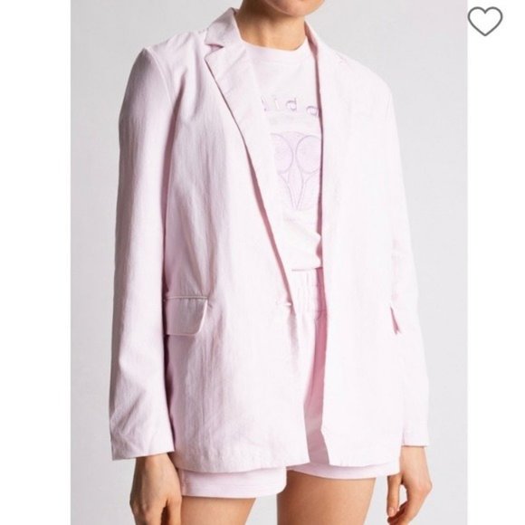 adidas Jackets & Blazers - Adidas Originals Pink Nylon Blazer Size M NWT